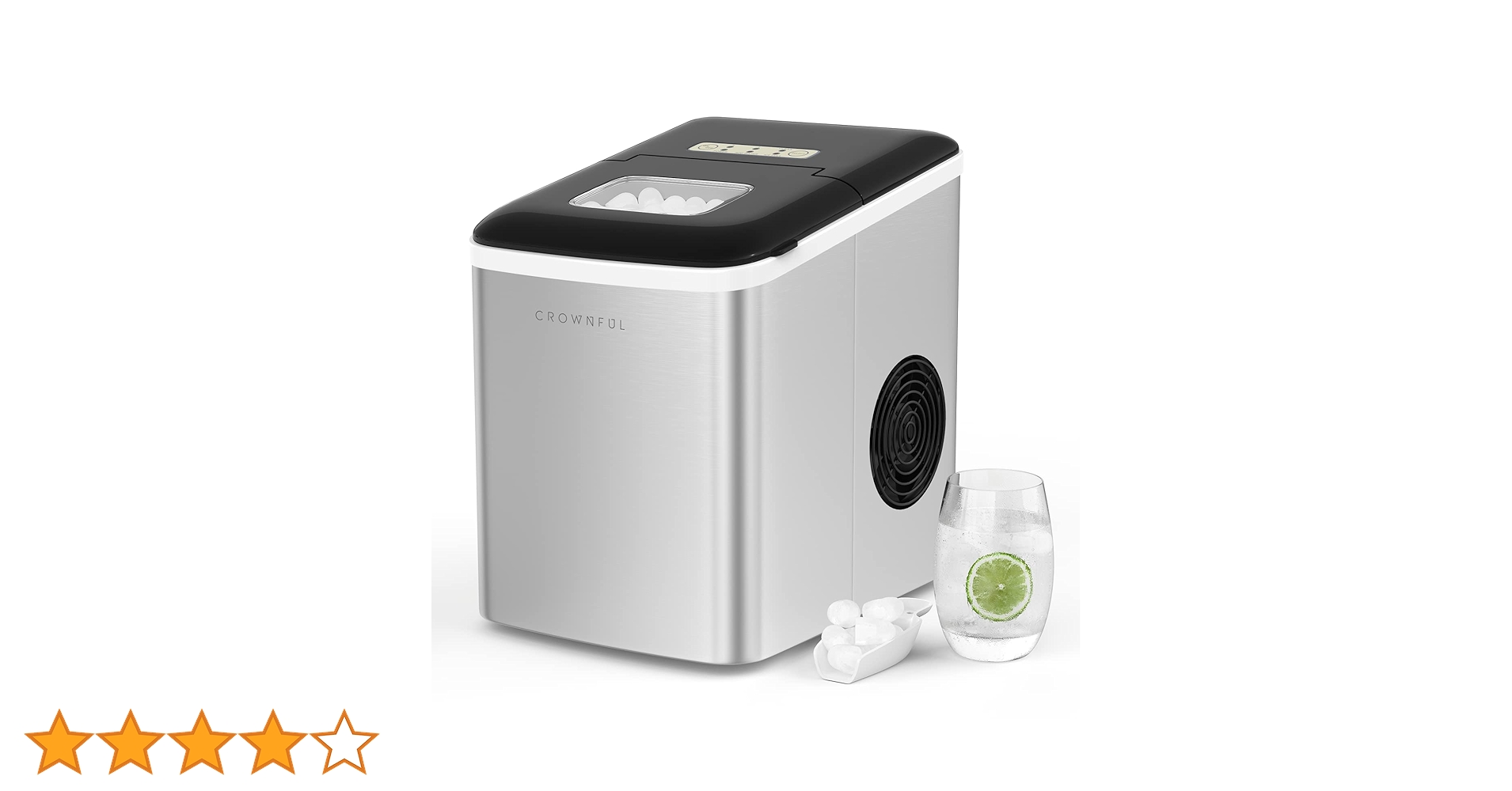 Amazon.co.jp: CROWNFUL 製氷機 家庭用 【高速製氷 自動洗浄機能